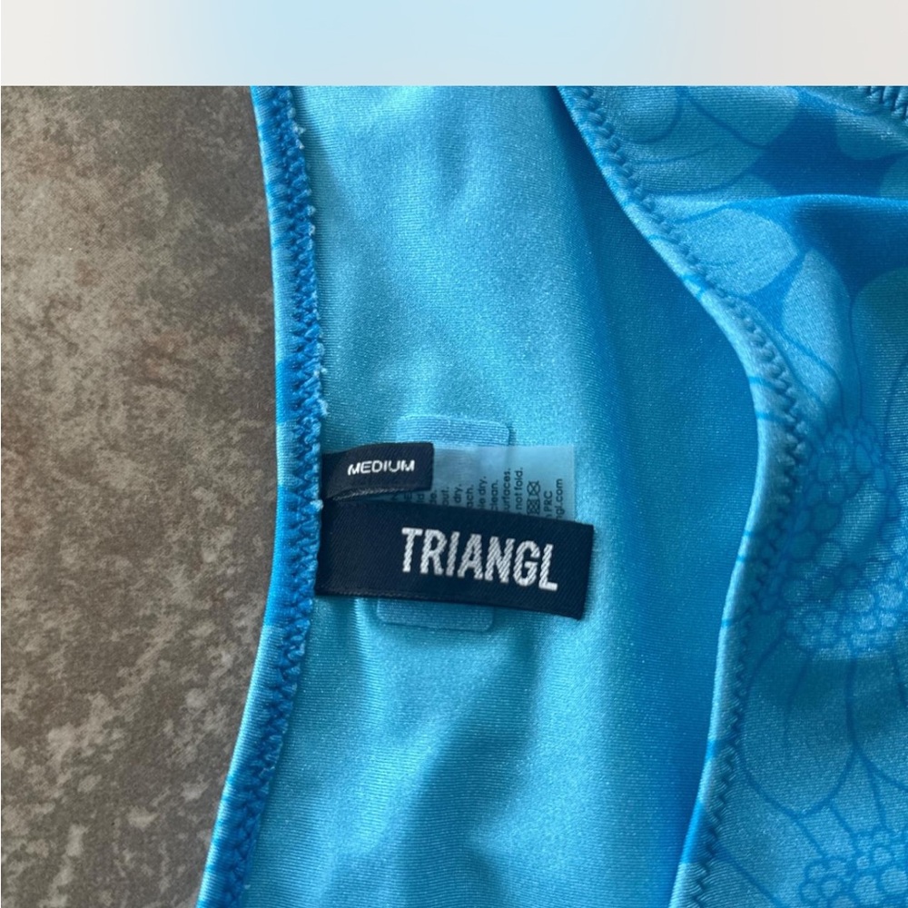 TRIANGL- blue floral Oceania bikini - Picture 6 of 6